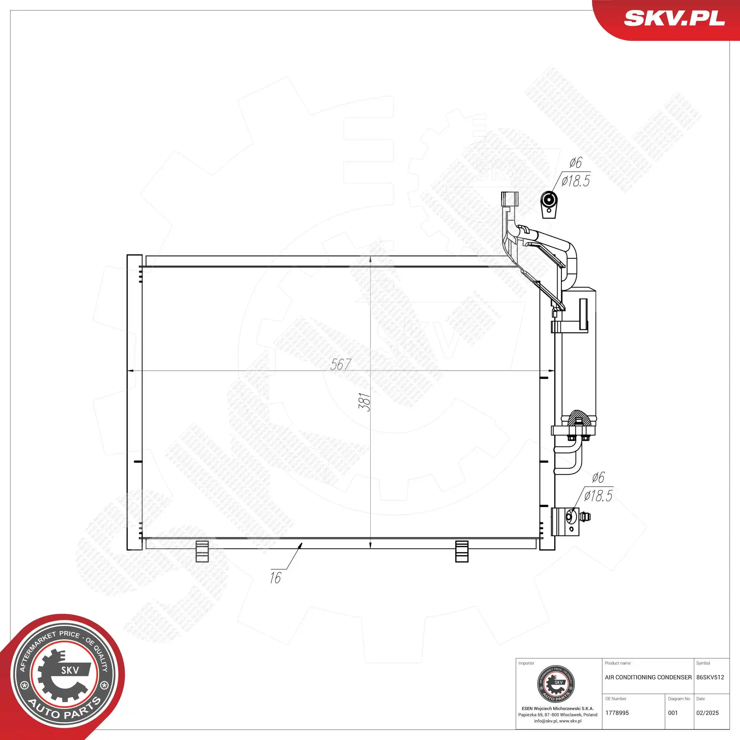 Condenser, air conditioning